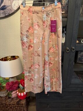 loveimgs Floral Top with Blush Rose Print